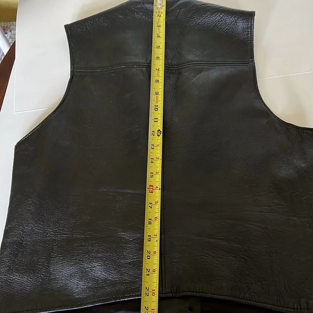 Vintage Genuine Leather Vest - Picture 8 of 15